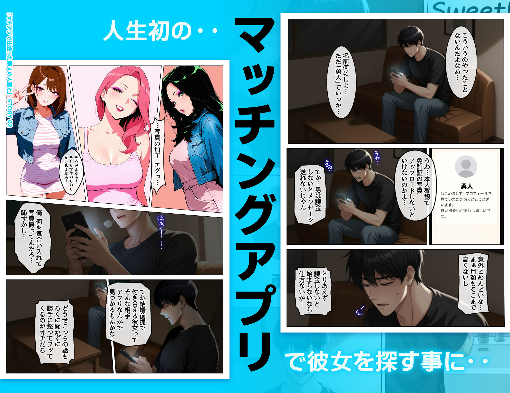 マッチングアプリで出会ったむちむち美女が、まさかの隣人で人妻だった件 - d_646404 - ハレノヒ