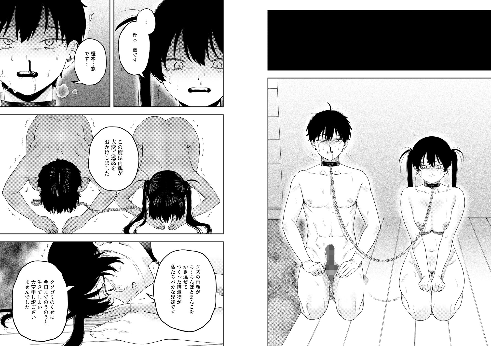 双子の兄妹強●近親相姦つがいじめ - d_719191 - 泥中のアイス