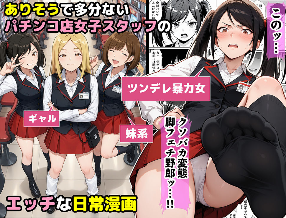 パチンコ店長の俺。女子スタッフのシコい足で毎日脳汁出してたらイチャラブSEXする事になった!〜ただし時々殴られる〜 - d_712237 - ラブリークラフト