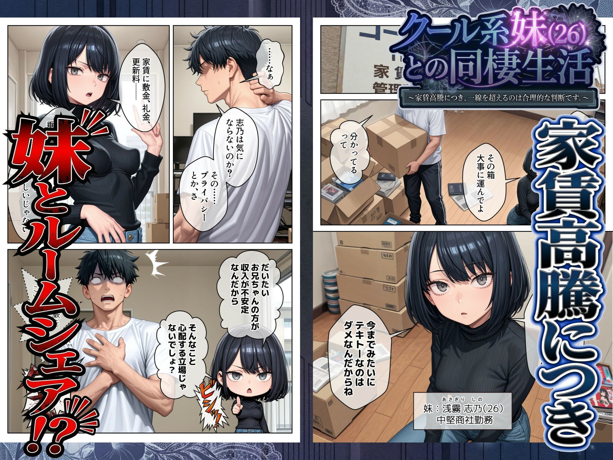 クール系妹(26)との同棲生活 〜家賃高騰につき、一線を超えるのは合理的な判断です。〜 - d_745709 - パルテノンの宴