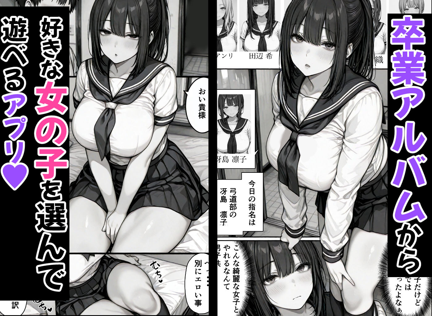 卒アル催●アプリ クラスメイトを催●支配できる卒業アルバム大全集 【総集編・セット作品】 - d_756105 - ももみ屋