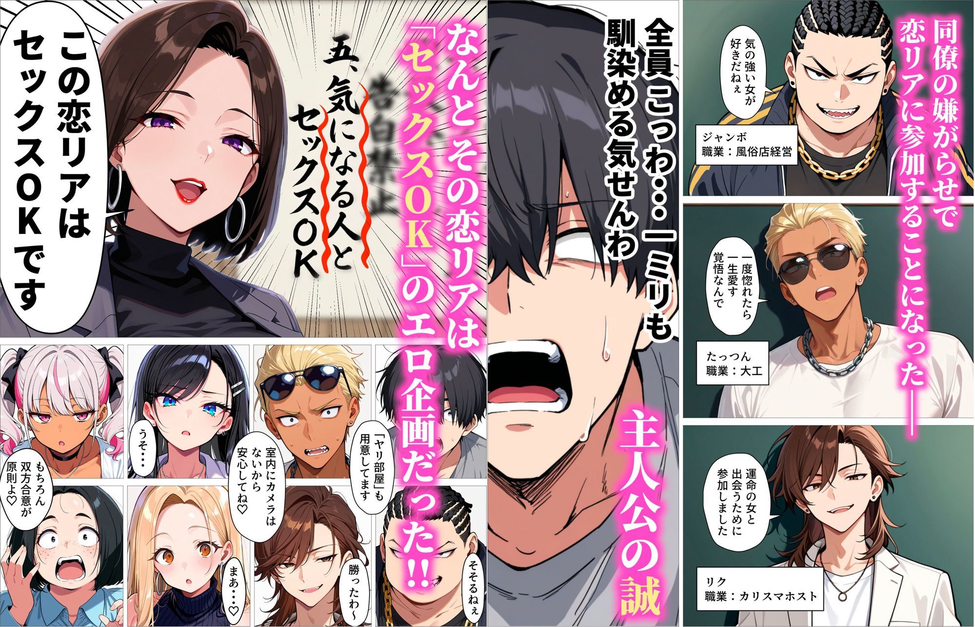 ギャル上等〜「セックスOK」の恋愛リアリティーショーで童貞が巨根無双する話〜 - d_763939 - okita