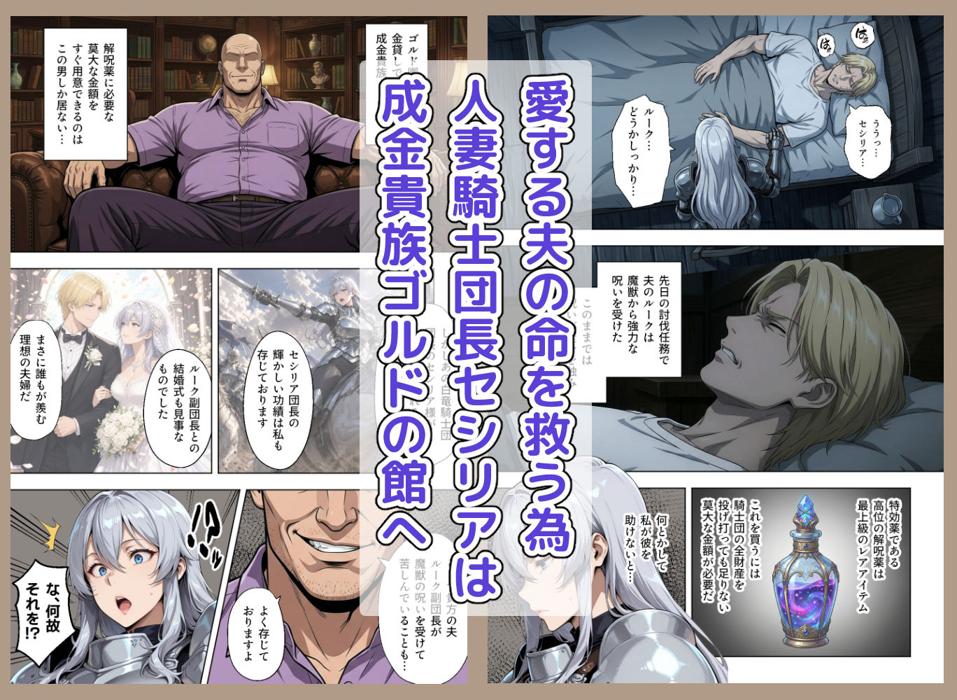 絶対服従契約〜気高き人妻騎士団長が成金おっさん貴族に性教育されてメス堕ちする話 - d_759019 - ベビーリーフ工房