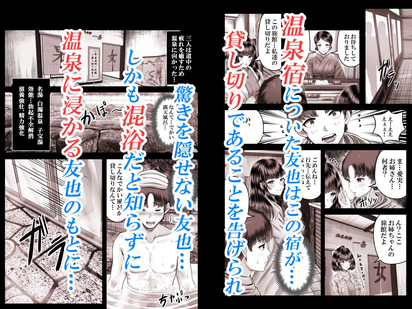 その年の離れた黒髪姉妹とお〇こする話2〜温泉旅行編〜 - d_462789 - ＆norino