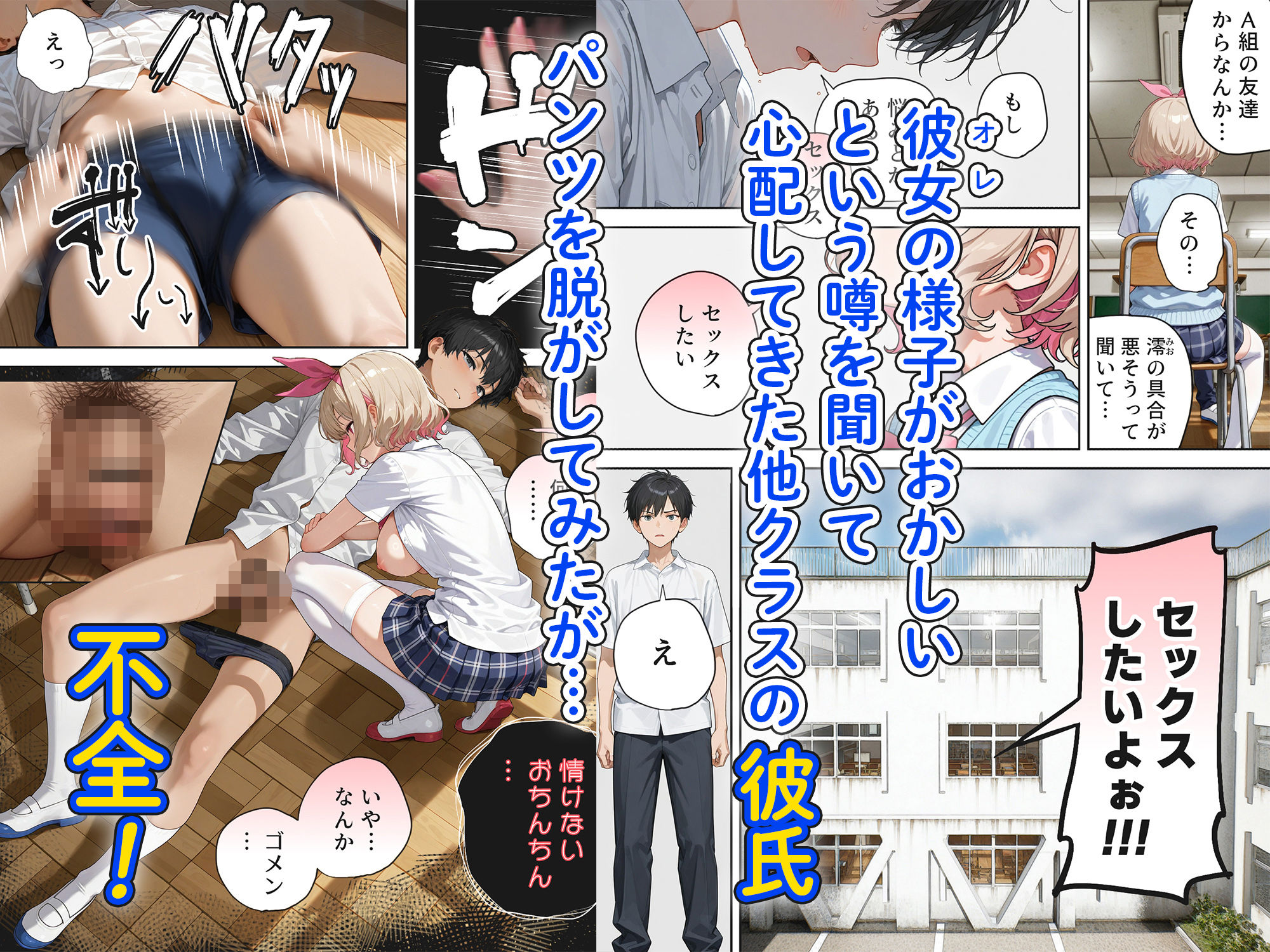 キモおじ⇔JK入れ替わり【2】クラスの男子誰の赤ちゃん孕むかな？ - d_583431 - 愛・筋肉博