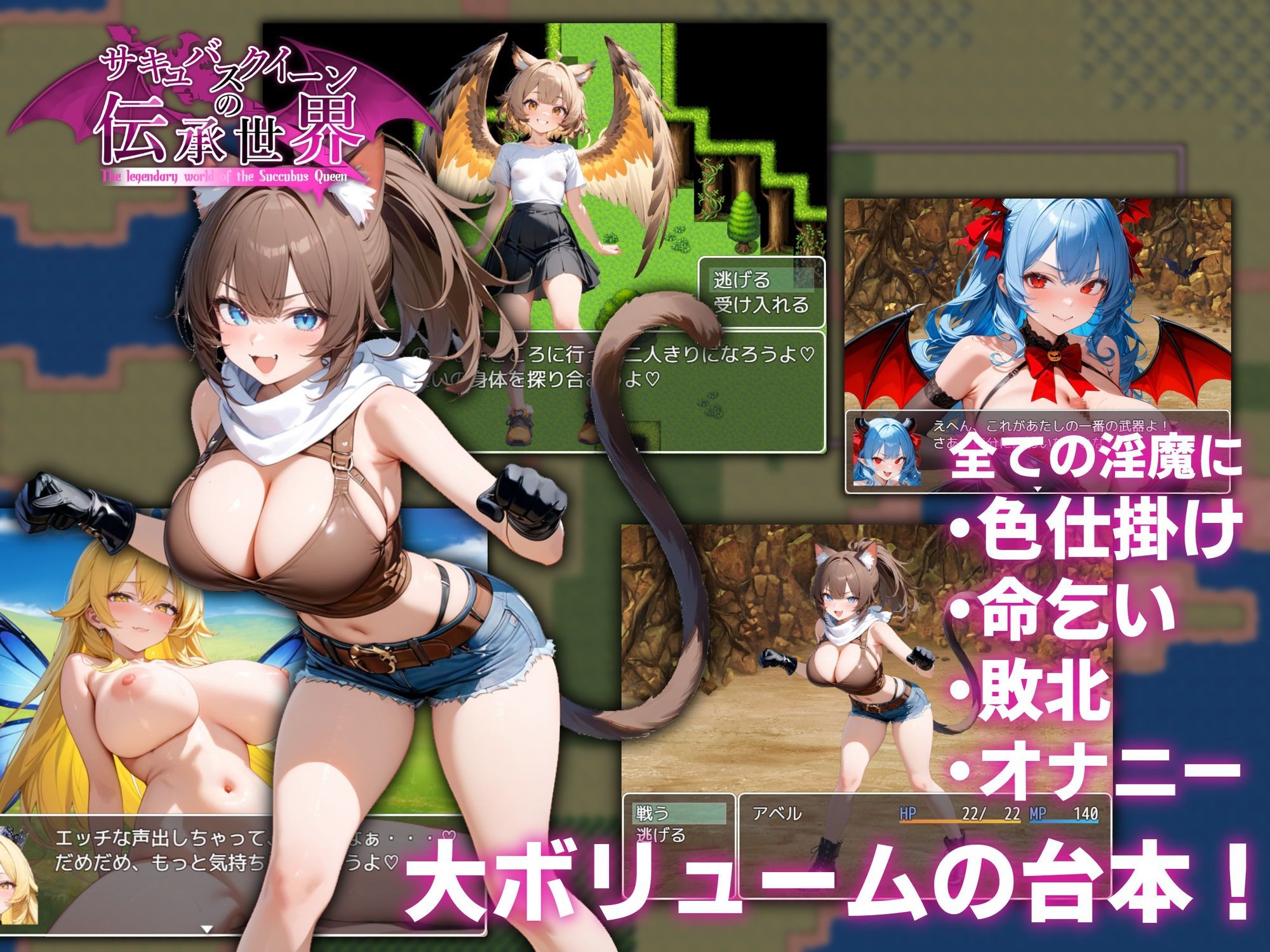 サキュバスクイーンの伝承世界〜マゾと淫魔と誘惑レベルドレイン色仕掛け〜 - d_574620 - マゾ受け絶頂M男