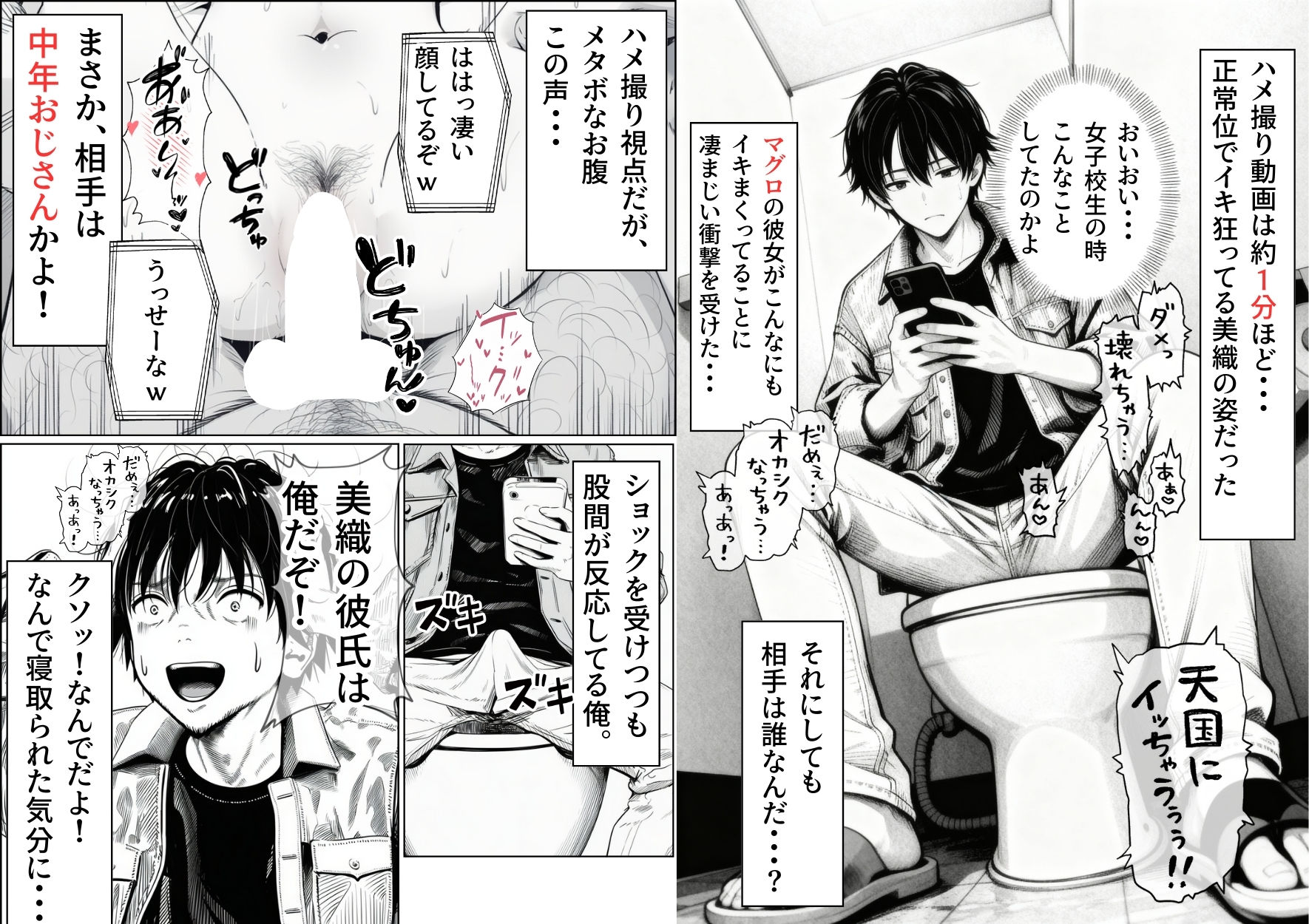 マグロだと思ってた俺の彼女、バ先の店長に超開発済みだった件 - d_708883 - 竿役が種付けおじさんじゃないとヌケないんだが・・・