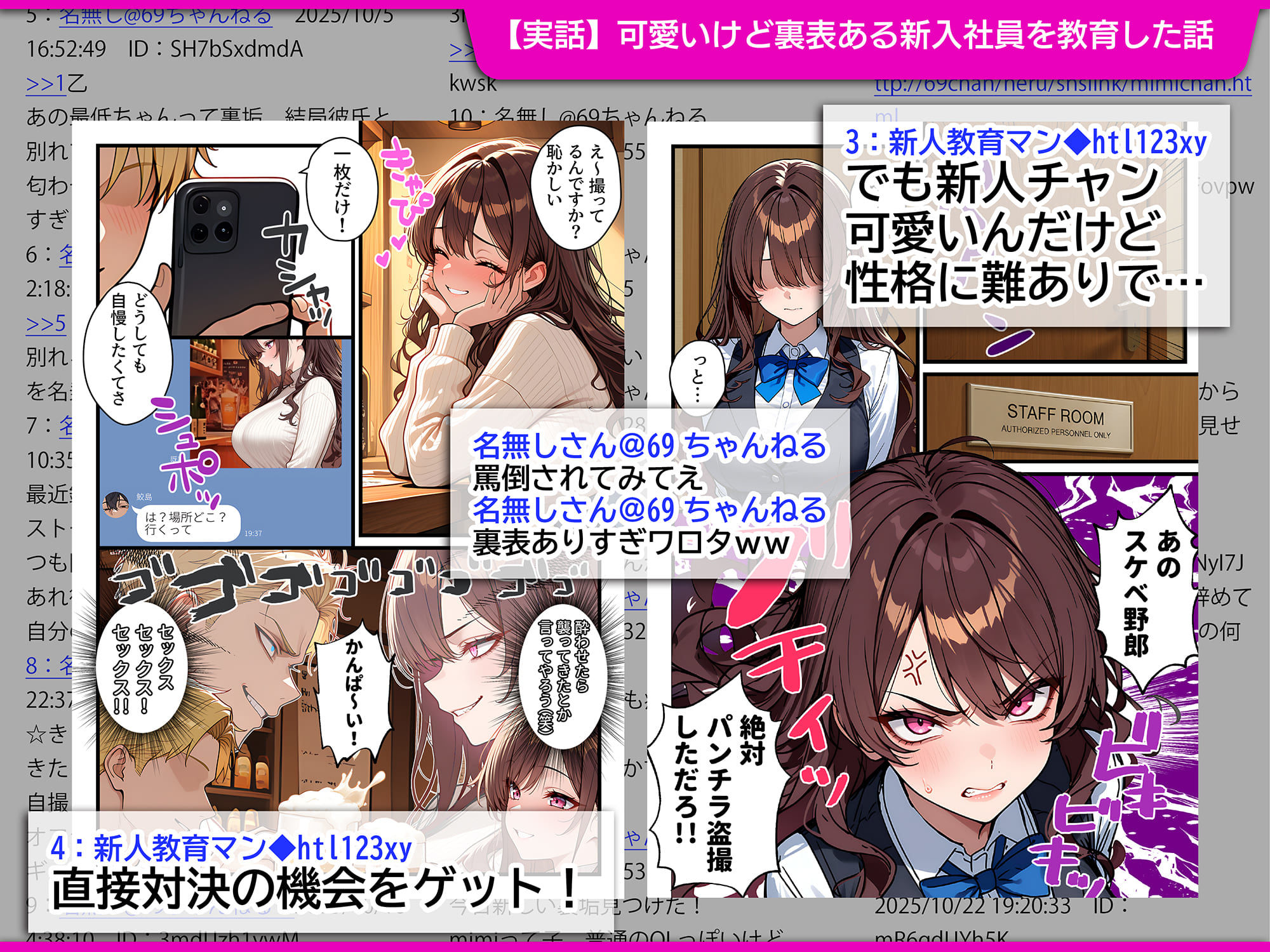 地味でブスだと思ってた新人清掃員の裏垢特定 粘着SEXで彼氏と別れさせた物語 裏ルート - d_707615 - 69ちゃんねる