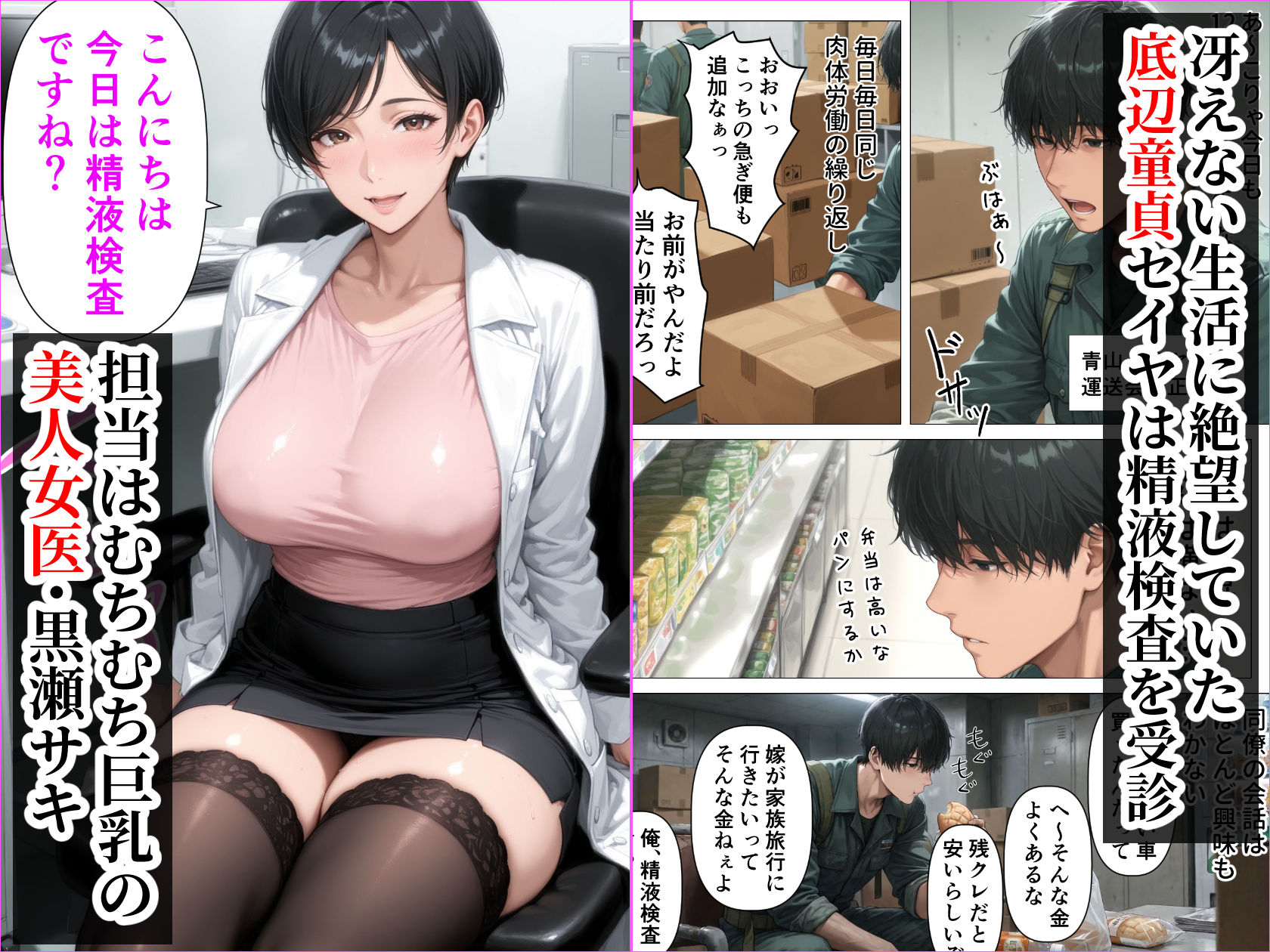 【精液が最強の美容薬の世界】 SSSレア精液で人生逆転！むちむち人妻女医の特別検診 - d_688096 - 人妻が薫る部屋