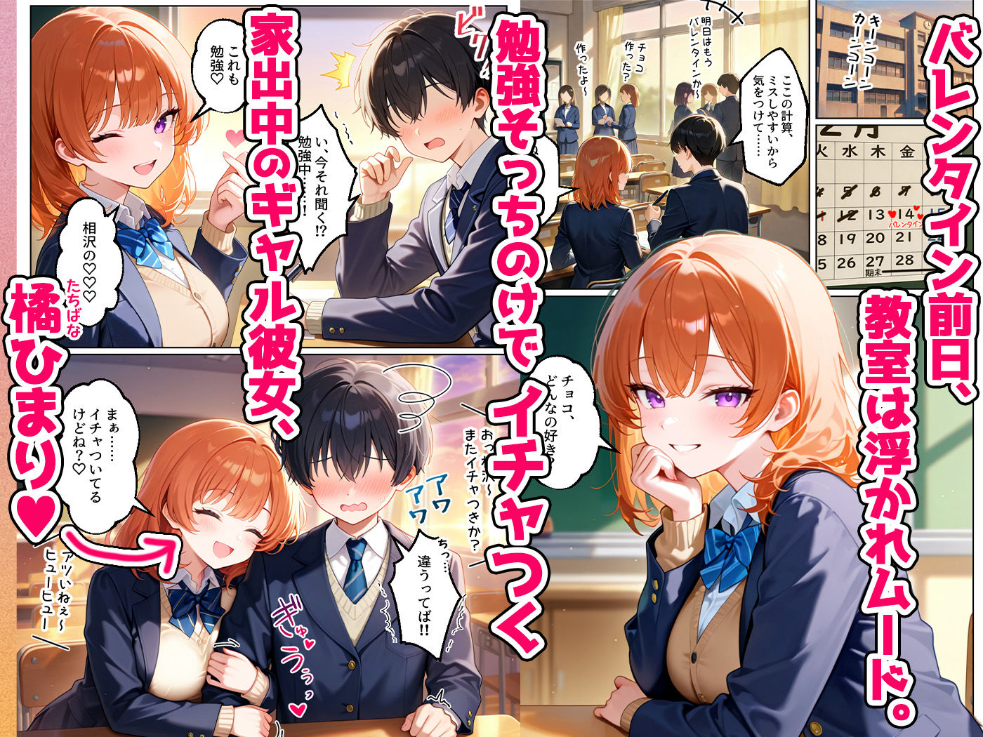 家出してきたクラスの人気ギャルが彼女になったらバレンタインに何度も中出しHさせてくれた話 - d_635816 - イチャラブ堂