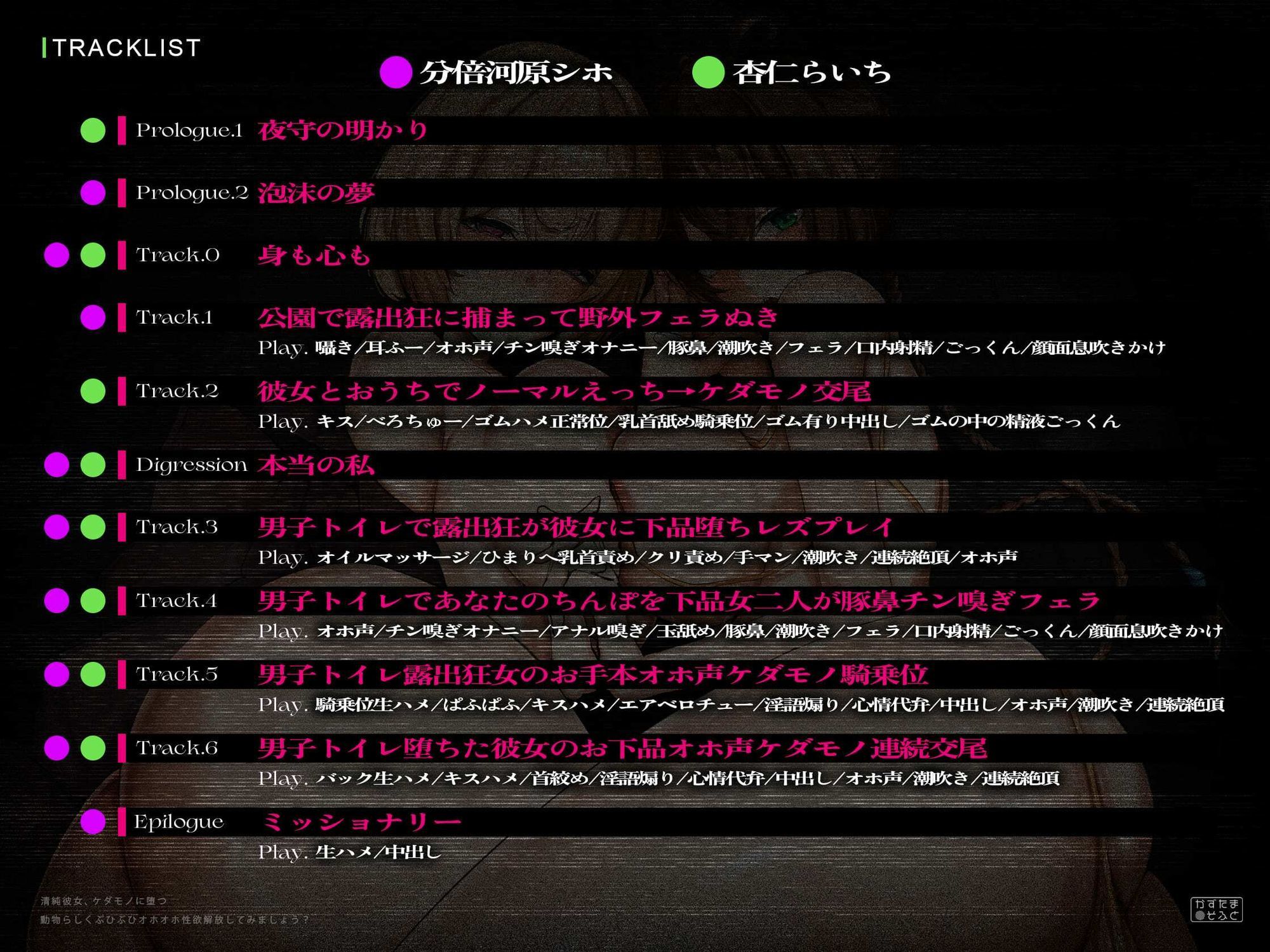 【ド下品フォーリー/ドスケベ事後差分イラスト】清純彼女、ケダモノに堕つ〜動物らしくぶひぶひオホオホ性欲解放してみましょう？〜【KU100】 - d_744464 - かずたまそふと