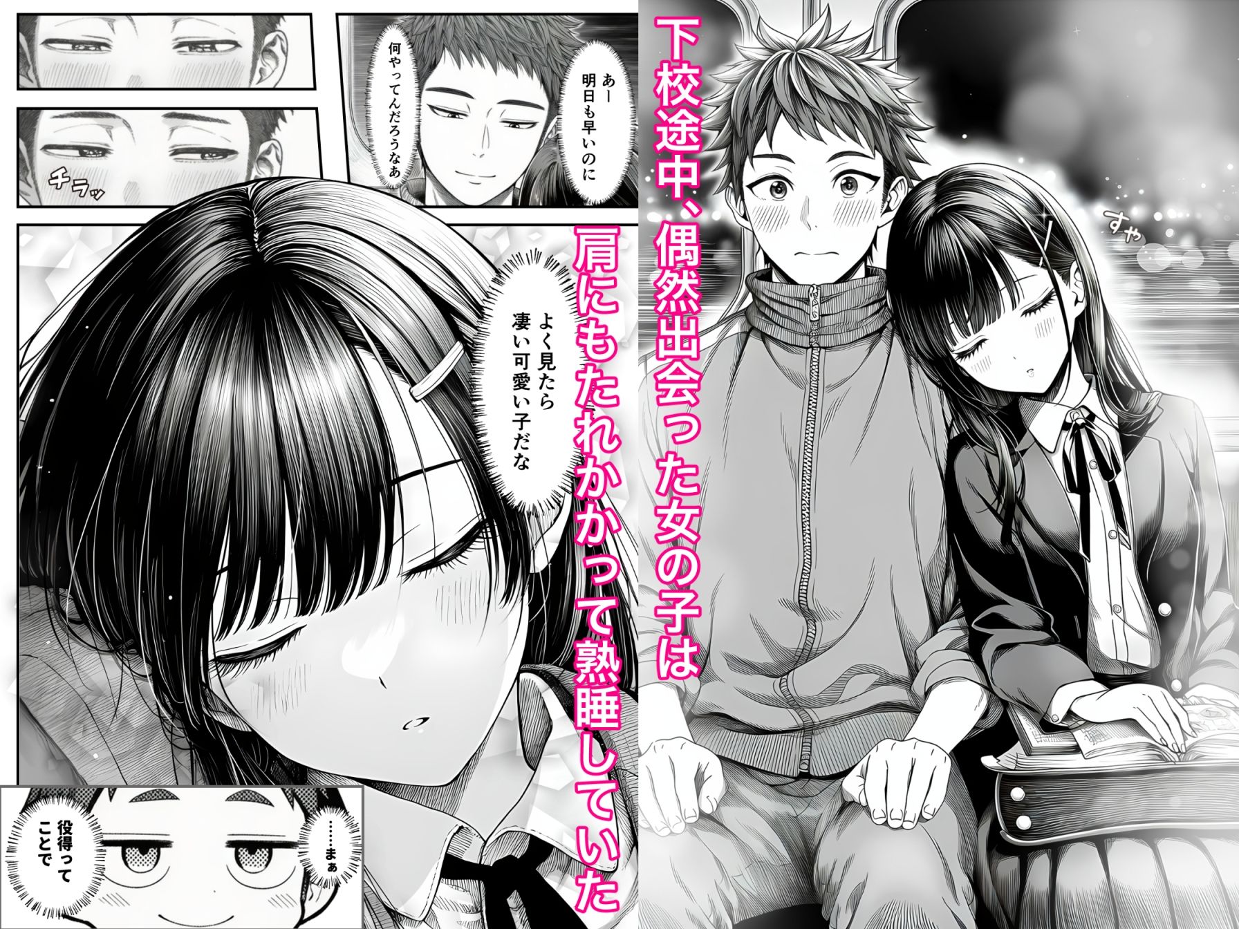 電車で何度も肩にもたれかかってくる女の子と、子作りセックスしてしまった - d_761733 - 夜あくび小隊