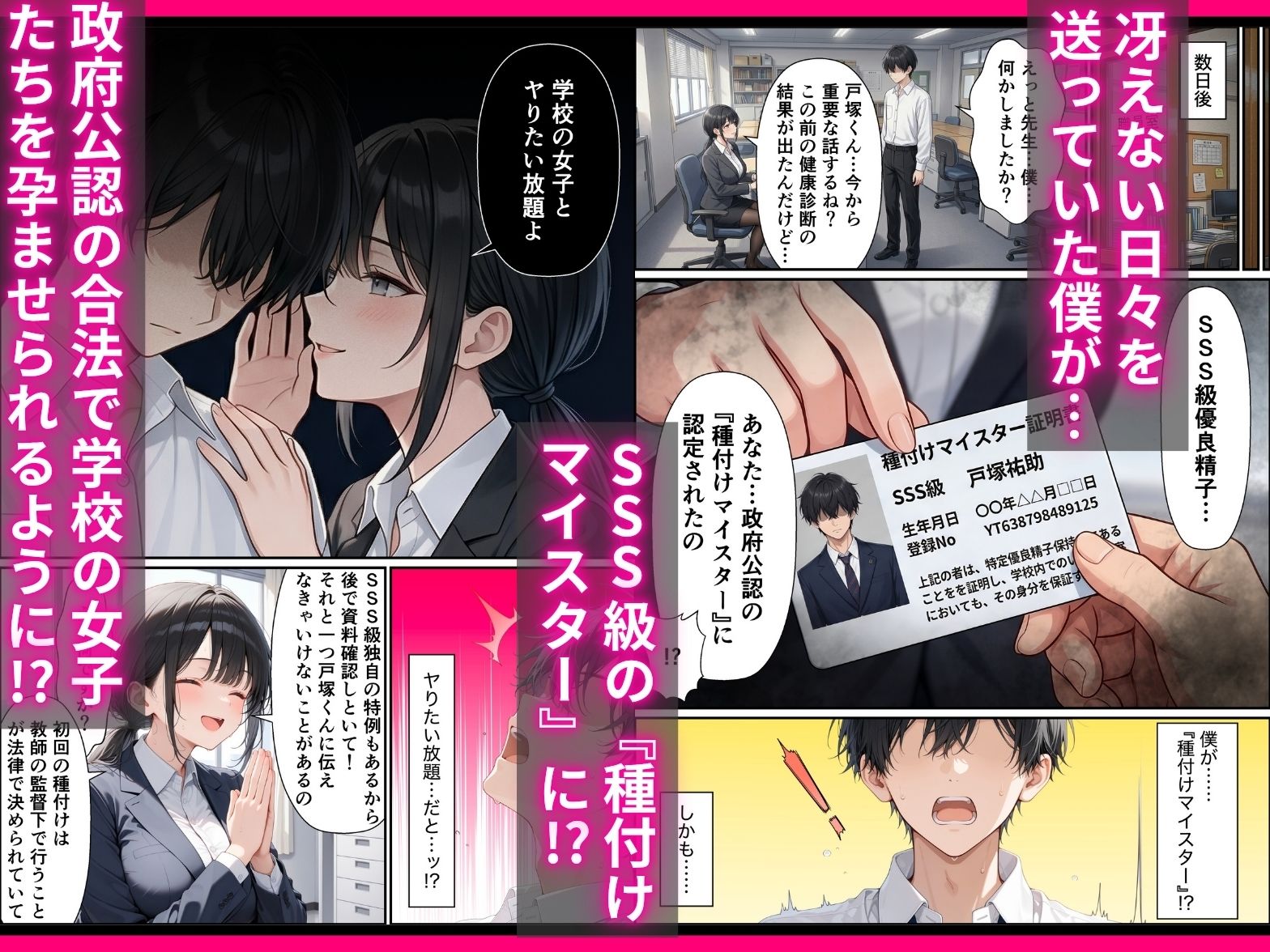 SSS級精子!?―政府公認種付けマイスターになった僕が性悪ギャルを指名する― - d_764830 - 令和狸合戦そいやっさ